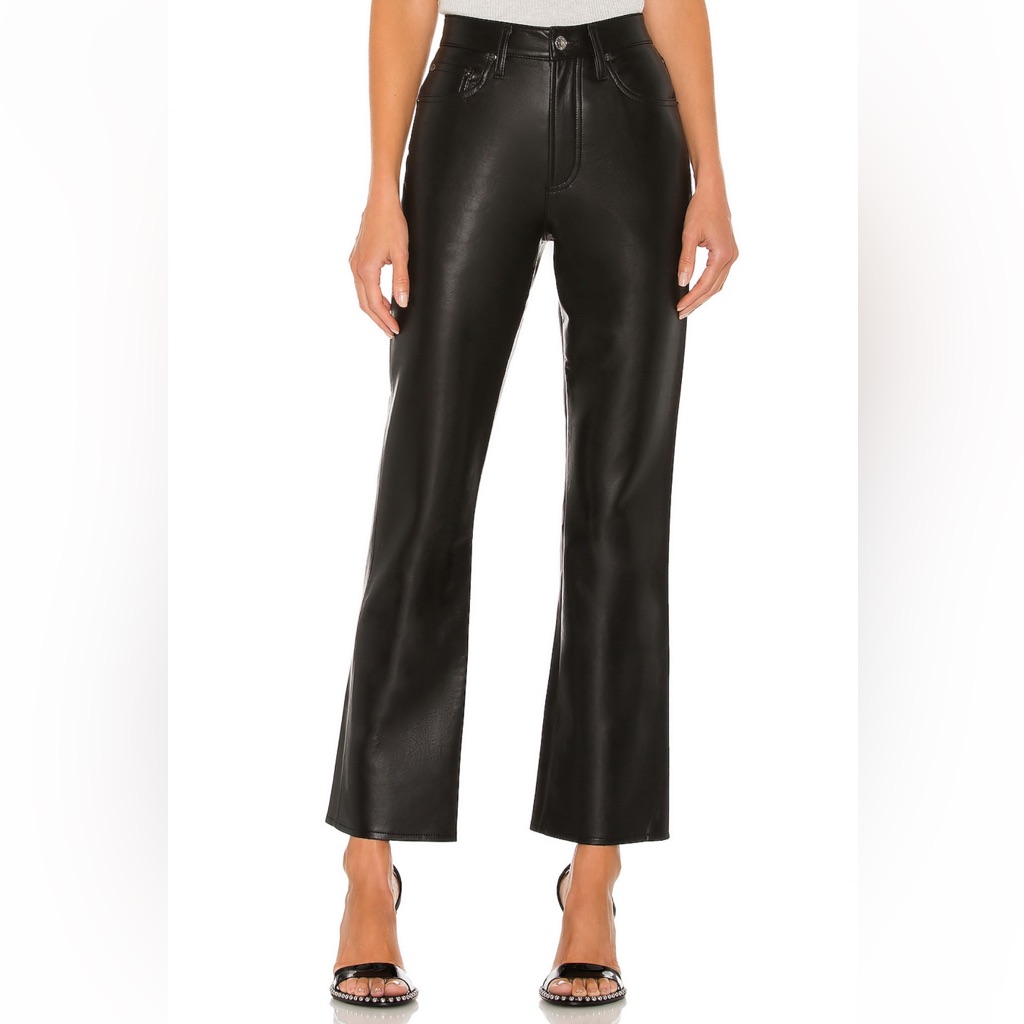 Agolde Recycled Leather Relaxed Boot Pant